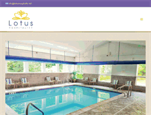 Tablet Screenshot of lotushospitality.net